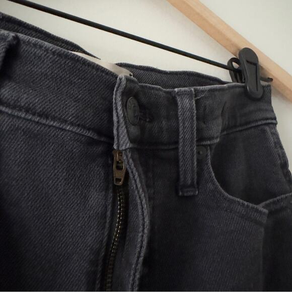 Madewell 10” High Rise Skinny Jeans Cotton Stretch Black Zip Button Denim pocket - Picture 8 of 13